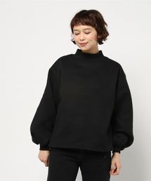 KOBE LETTUCE | ふっくらボリューム袖☆暖かさをキープする裏起毛！バルーンスリーブ裏起毛スウェットトップス/レディーストレーナー[C3042]神戸レタス(スウェット)