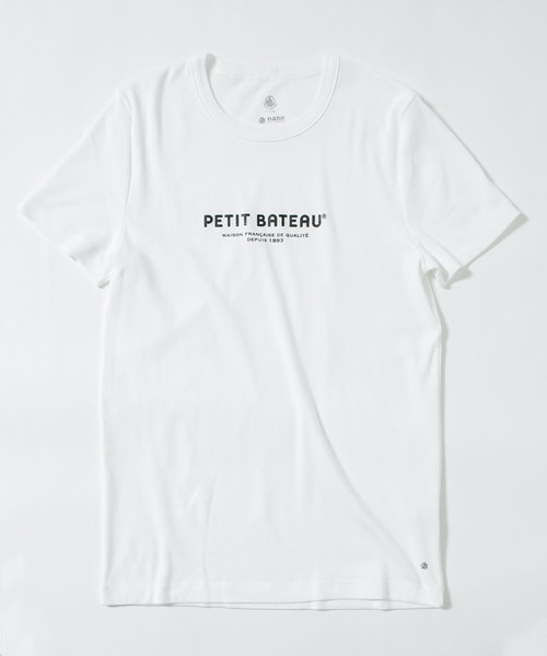 PETIT BATEAU(プチバトー)の「PETIT BATEAU/別注メンズ ロゴプリントTEE(Tシャツ/カットソー・メンズ・ホワイト/ブラック/その他1・LARGE/MEDIUM/SMALL/X-LARGE)」の5枚目の写真