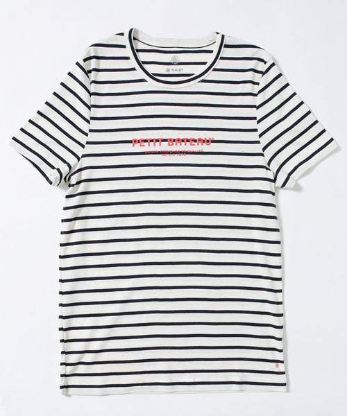 PETIT BATEAU(プチバトー)の「PETIT BATEAU/別注メンズ ロゴプリントTEE(Tシャツ/カットソー・メンズ・ホワイト/ブラック/その他1・LARGE/MEDIUM/SMALL/X-LARGE)」の6枚目の写真