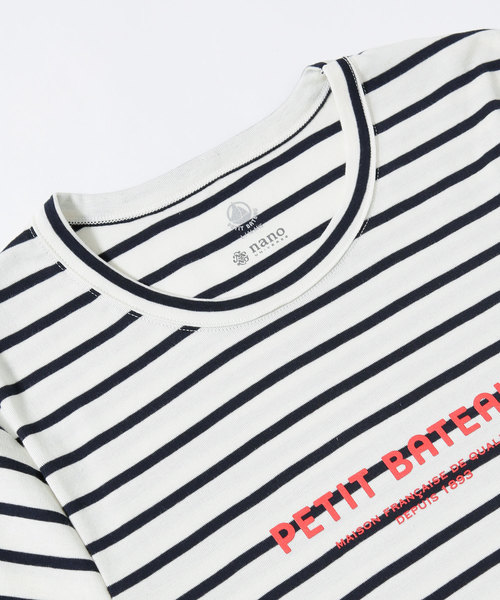 PETIT BATEAU(プチバトー)の「PETIT BATEAU/別注メンズ ロゴプリントTEE(Tシャツ/カットソー・メンズ・ホワイト/ブラック/その他1・LARGE/MEDIUM/SMALL/X-LARGE)」の8枚目の写真
