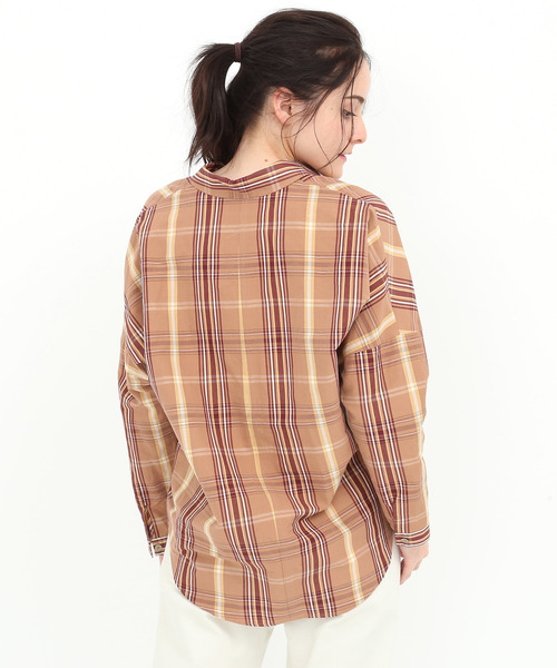 SALON adam et rope'(サロン アダム エ ロペ)の「ドルマンスキッパーシャツ(シャツ/ブラウス・レディース・ホワイト/ベージュ/ピンク系その他・FREE)」の12枚目の写真