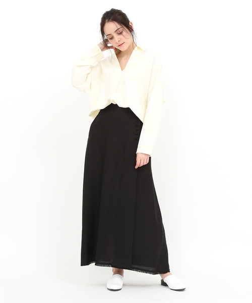 SALON adam et rope'(サロン アダム エ ロペ)の「ドルマンスキッパーシャツ(シャツ/ブラウス・レディース・ホワイト/ベージュ/ピンク系その他・FREE)」の11枚目の写真