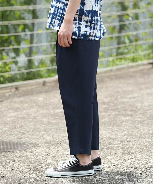 JUNRED（ジュンレッド）の「マイクロシアサッカーインボックスワイドアンクルパンツ（その他パンツ・メンズ・ブラック/ネイビー/ライトグレー・S/M/L）」の4枚目の写真