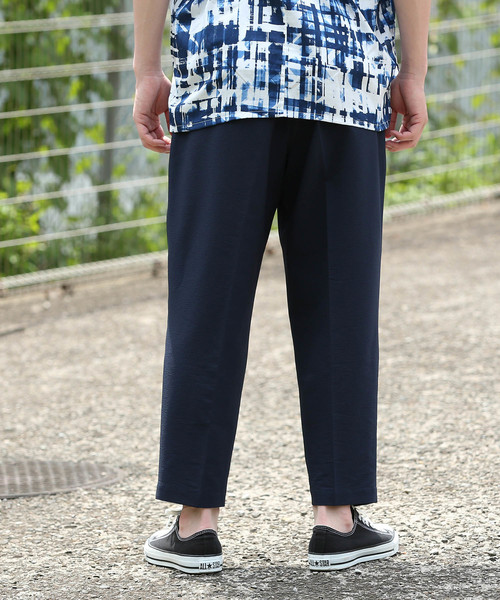 JUNRED（ジュンレッド）の「マイクロシアサッカーインボックスワイドアンクルパンツ（その他パンツ・メンズ・ブラック/ネイビー/ライトグレー・S/M/L）」の5枚目の写真