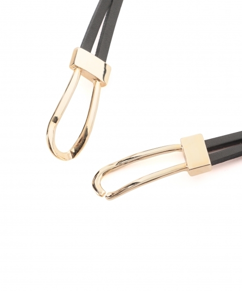 laboratory work（ラボラトリーワーク）の「Wループバックルベルト（ベルト・レディース・ブラック/ブラウン・FREE）」の7枚目の写真