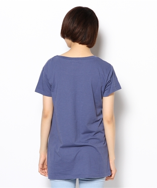 CIAOPANIC（チャオパニック）の「《WEB限定SALE価格》【Ciaopanic】PARIS刺繍TEE（Tシャツ/カットソー・レディース・オフホワイト/ネイビー・FREE）」の4枚目の写真