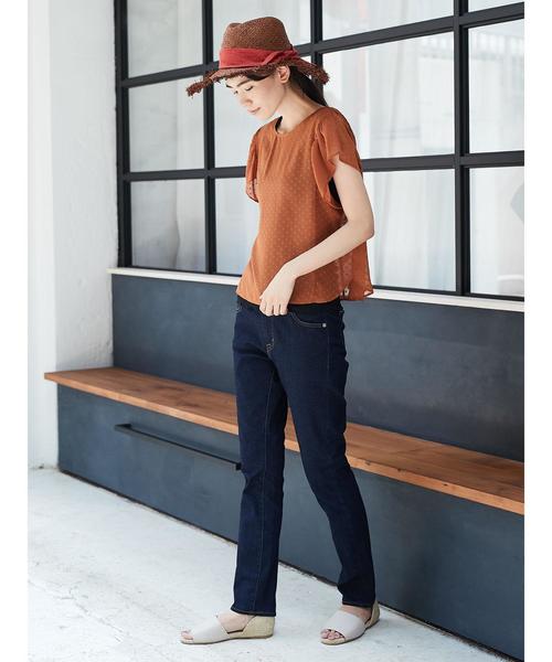 AMERICAN HOLIC（アメリカンホリック）の「スキニーフィットデニム ●（デニムパンツ・レディース・インディゴブルー/ワンウォッシュ/ブルー系その他・LL/S/M/L/XS）」の9枚目の写真