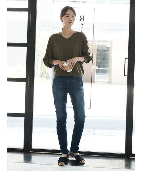 AMERICAN HOLIC（アメリカンホリック）の「スキニーフィットデニム ●（デニムパンツ・レディース・インディゴブルー/ワンウォッシュ/ブルー系その他・LL/S/M/L/XS）」の11枚目の写真