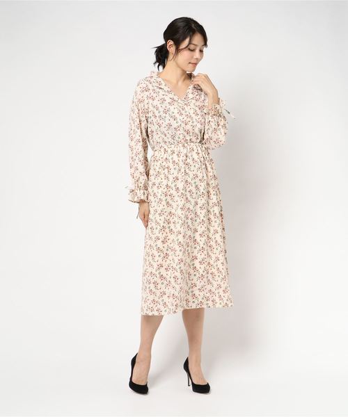 セール 花柄 開襟キャンディスリーブ ワンピース ワンピース Juglans ユグランス のファッション通販 Zozotown