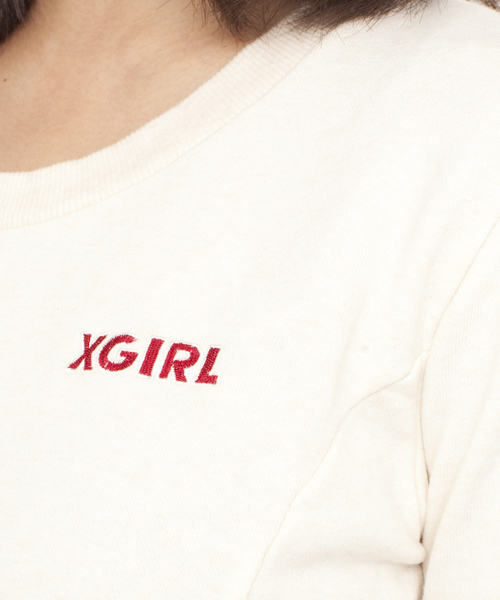 X-girl（エックスガール）の「A-LINE H/S DRESS（ワンピース・レディース・ホワイト/ブラック/ライトブルー・2/1）」の8枚目の写真