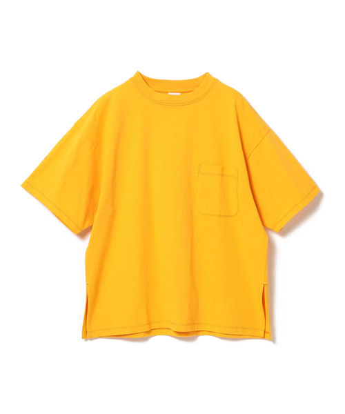 Ray BEAMS（レイビームス）の「Champion × Ray BEAMS / 別注 ビッグ ポケット Tシャツ（Tシャツ/カットソー・レディース・ホワイト/ブラック/ネイビー/ターコイズブルー/イエロー/プラム・ONE SIZE）」の9枚目の写真