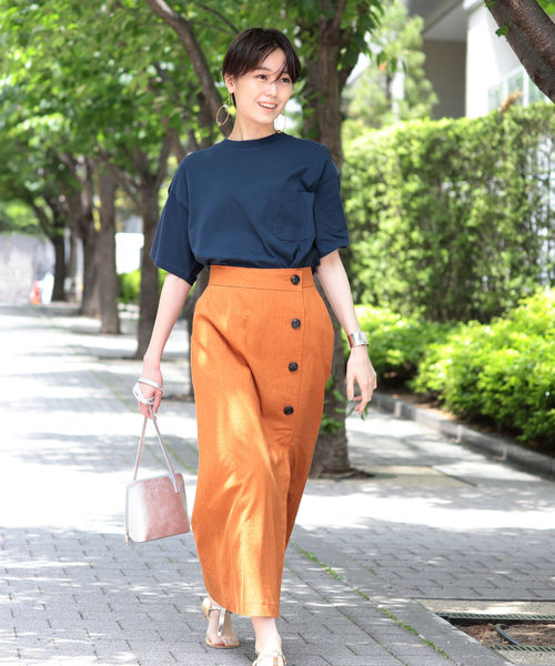 Ray BEAMS（レイビームス）の「Champion × Ray BEAMS / 別注 ビッグ ポケット Tシャツ（Tシャツ/カットソー・レディース・ホワイト/ブラック/ネイビー/ターコイズブルー/イエロー/プラム・ONE SIZE）」の15枚目の写真