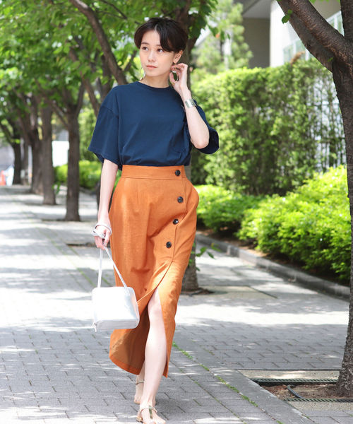 Ray BEAMS（レイビームス）の「Champion × Ray BEAMS / 別注 ビッグ ポケット Tシャツ（Tシャツ/カットソー・レディース・ホワイト/ブラック/ネイビー/ターコイズブルー/イエロー/プラム・ONE SIZE）」の16枚目の写真