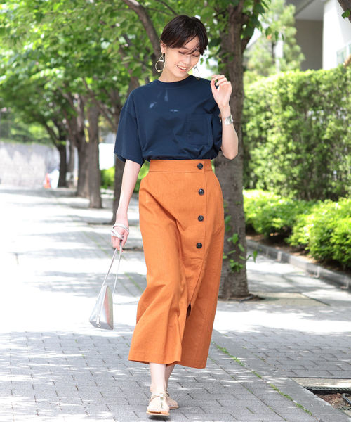 Ray BEAMS（レイビームス）の「Champion × Ray BEAMS / 別注 ビッグ ポケット Tシャツ（Tシャツ/カットソー・レディース・ホワイト/ブラック/ネイビー/ターコイズブルー/イエロー/プラム・ONE SIZE）」の17枚目の写真