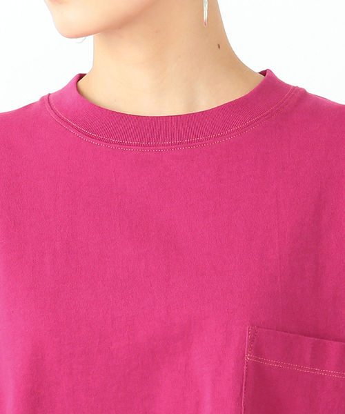 Ray BEAMS（レイビームス）の「Champion × Ray BEAMS / 別注 ビッグ ポケット Tシャツ（Tシャツ/カットソー・レディース・ホワイト/ブラック/ネイビー/ターコイズブルー/イエロー/プラム・ONE SIZE）」の22枚目の写真