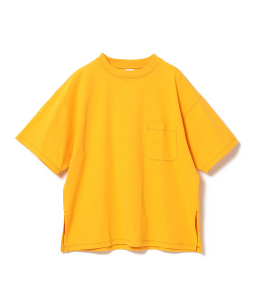 Ray BEAMS（レイビームス）の「Champion × Ray BEAMS / 別注 ビッグ ポケット Tシャツ（Tシャツ/カットソー・レディース・ホワイト/ブラック/ネイビー/ターコイズブルー/イエロー/プラム・ONE SIZE）」の6枚目の写真