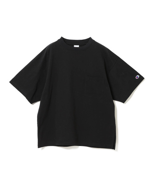 Ray BEAMS（レイビームス）の「Champion × Ray BEAMS / 別注 ビッグ ポケット Tシャツ（Tシャツ/カットソー・レディース・ホワイト/ブラック/ネイビー/ターコイズブルー/イエロー/プラム・ONE SIZE）」の3枚目の写真