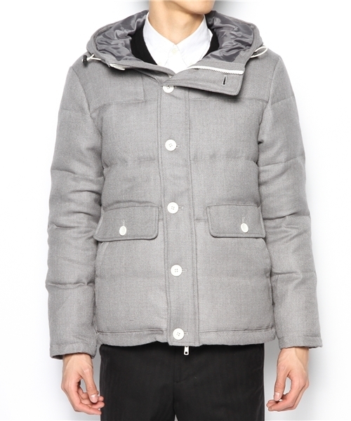 BEAMS(ビームス)の「□BEAMS / WOOL DOWN PARKA(ダウンジャケット/コート・メンズ・ライトグレー/ブルー系その他/ネイビー・SMALL/MEDIUM/LARGE)」の5枚目の写真