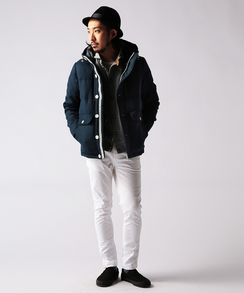 BEAMS(ビームス)の「□BEAMS / WOOL DOWN PARKA(ダウンジャケット/コート・メンズ・ライトグレー/ブルー系その他/ネイビー・SMALL/MEDIUM/LARGE)」の20枚目の写真