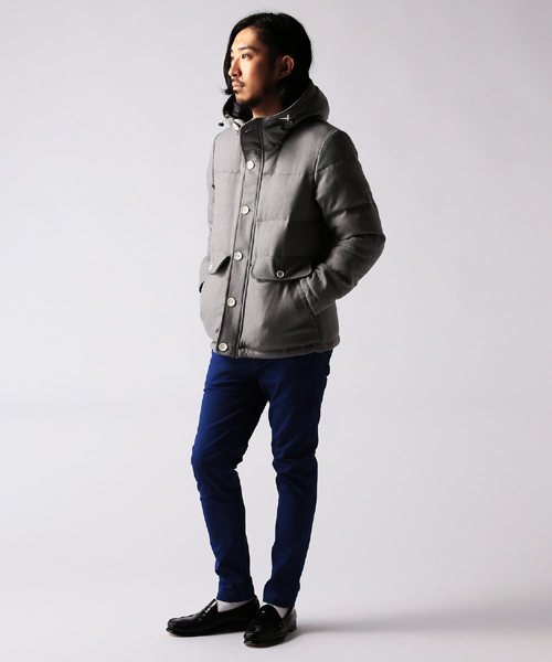 BEAMS(ビームス)の「□BEAMS / WOOL DOWN PARKA(ダウンジャケット/コート・メンズ・ライトグレー/ブルー系その他/ネイビー・SMALL/MEDIUM/LARGE)」の21枚目の写真