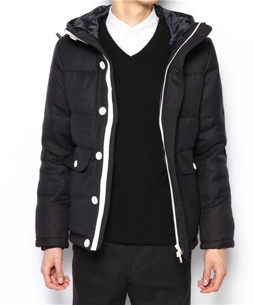 BEAMS(ビームス)の「□BEAMS / WOOL DOWN PARKA(ダウンジャケット/コート・メンズ・ライトグレー/ブルー系その他/ネイビー・SMALL/MEDIUM/LARGE)」の12枚目の写真