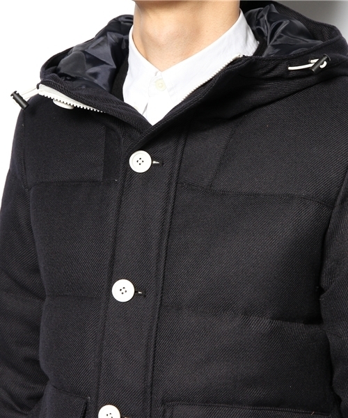 BEAMS(ビームス)の「□BEAMS / WOOL DOWN PARKA(ダウンジャケット/コート・メンズ・ライトグレー/ブルー系その他/ネイビー・SMALL/MEDIUM/LARGE)」の13枚目の写真