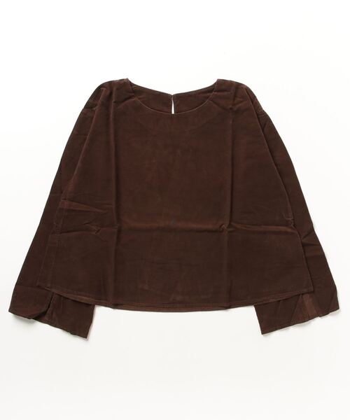 STYLEBLOCK（スタイルブロック）の「コーデュロイスリットスリーブブラウス（シャツ/ブラウス・レディース・ブラウン/カーキ/バーガンディー・FREE）」の2枚目の写真