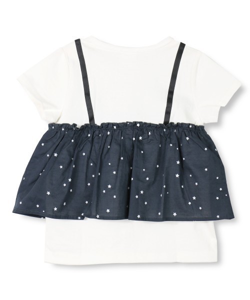 CONVERSE（コンバース）の「【★CONVERSE/コンバース】重ね着風半袖Tシャツ（Tシャツ/カットソー・キッズ・ベージュ/オフホワイト・90cm/110cm/100cm/120cm/130cm/140cm/150cm）」の7枚目の写真