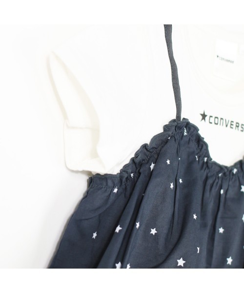 CONVERSE（コンバース）の「【★CONVERSE/コンバース】重ね着風半袖Tシャツ（Tシャツ/カットソー・キッズ・ベージュ/オフホワイト・90cm/110cm/100cm/120cm/130cm/140cm/150cm）」の9枚目の写真