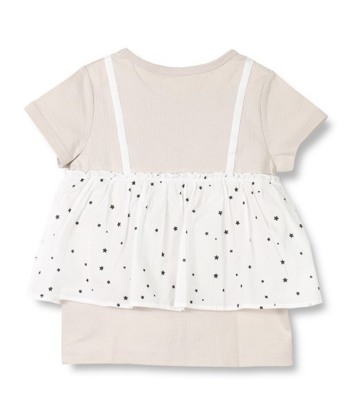 CONVERSE（コンバース）の「【★CONVERSE/コンバース】重ね着風半袖Tシャツ（Tシャツ/カットソー・キッズ・ベージュ/オフホワイト・90cm/110cm/100cm/120cm/130cm/140cm/150cm）」の11枚目の写真