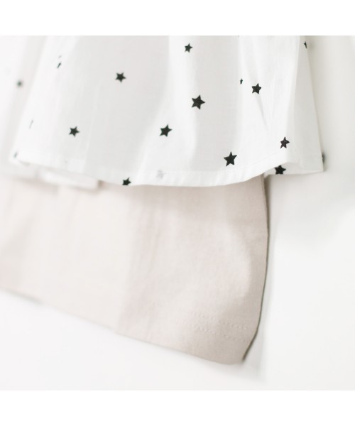 CONVERSE（コンバース）の「【★CONVERSE/コンバース】重ね着風半袖Tシャツ（Tシャツ/カットソー・キッズ・ベージュ/オフホワイト・90cm/110cm/100cm/120cm/130cm/140cm/150cm）」の14枚目の写真