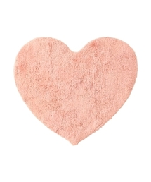 Francfranc（フランフラン）の「【コットン】430x480 ハートフル マット ピンク（ラグ/マット）」