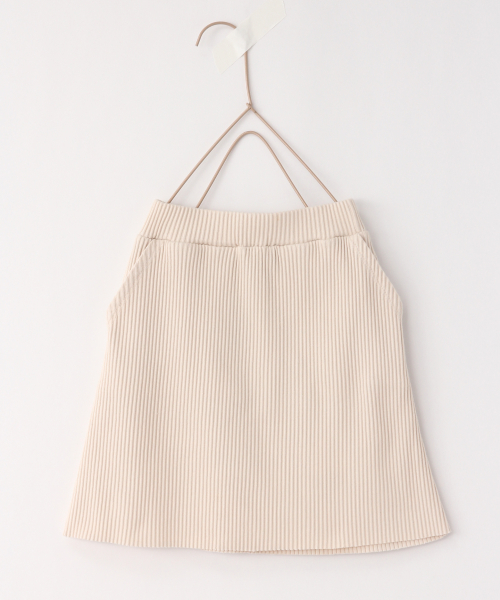 LOWRYS FARM（ローリーズファーム）の「カットリブスカート　830610（スカート・キッズ・ブラック/ベージュ/オフホワイト/ブルー・100/110/120）」の9枚目の写真