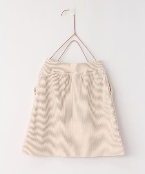 LOWRYS FARM（ローリーズファーム）の「カットリブスカート　830610（スカート・キッズ・ブラック/ベージュ/オフホワイト/ブルー・100/110/120）」の10枚目の写真