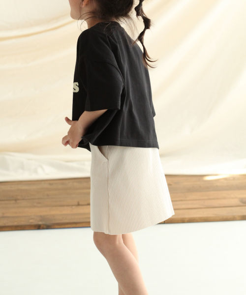 LOWRYS FARM（ローリーズファーム）の「カットリブスカート　830610（スカート・キッズ・ブラック/ベージュ/オフホワイト/ブルー・100/110/120）」の15枚目の写真