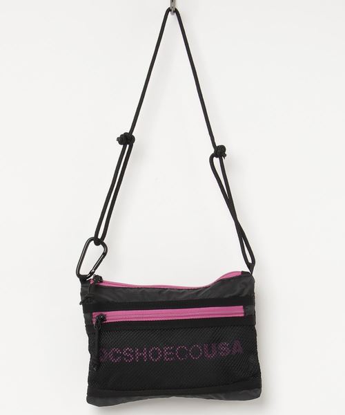 DC（ディーシー）の「ショルダーバッグ DC ディーシー 19 NECKPOUCH サコッシュ 0.5LS（ショルダーバッグ・メンズ・ブラック/マルチ/ブラック×ピンク・FREE）」の3枚目の写真