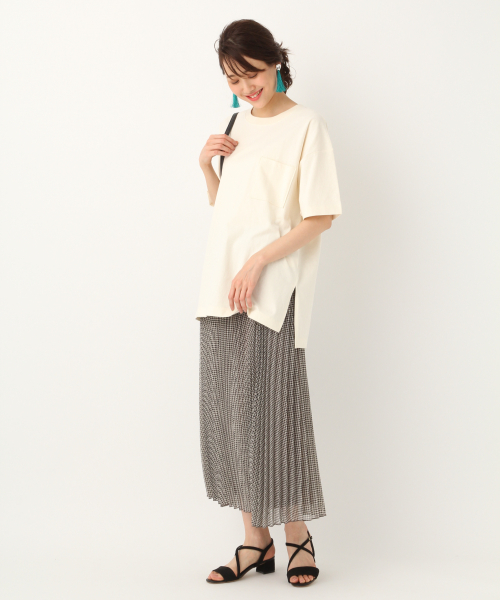 GLOBAL WORK(グローバルワーク)の「ピグメントフウチュニック/833214(Tシャツ/カットソー・レディース・イエロー/オフホワイト/ネイビー/ダークグレー・LARGE/MEDIUM)」の5枚目の写真