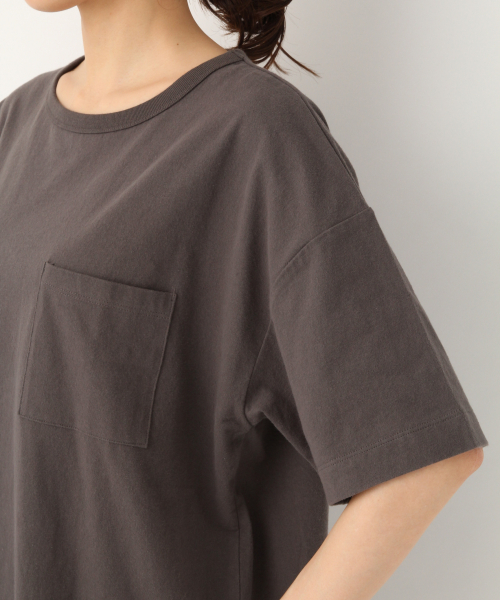 GLOBAL WORK(グローバルワーク)の「ピグメントフウチュニック/833214(Tシャツ/カットソー・レディース・イエロー/オフホワイト/ネイビー/ダークグレー・LARGE/MEDIUM)」の12枚目の写真