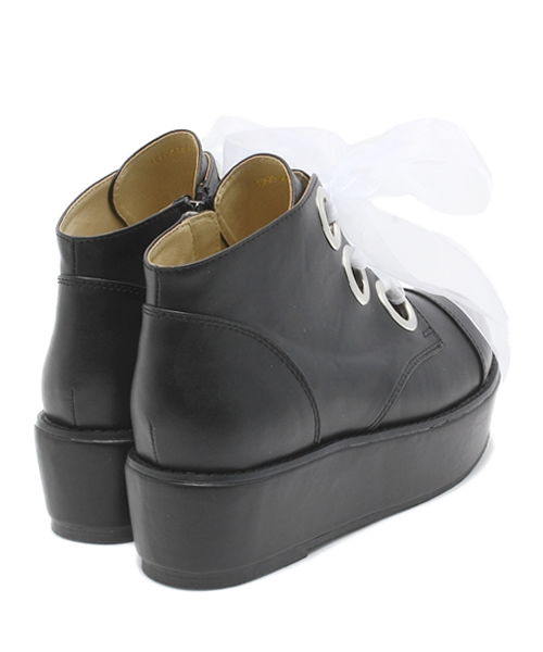 one after another NICE CLAUP（ワンアフターアナザーナイスクラップ）の「【コラボ商品♪ナイスクラップ】オーガン厚底ブーツ（その他シューズ・レディース・シルバー/ブラック/アイボリー・LARGE/SMALL/MEDIUM）」の12枚目の写真