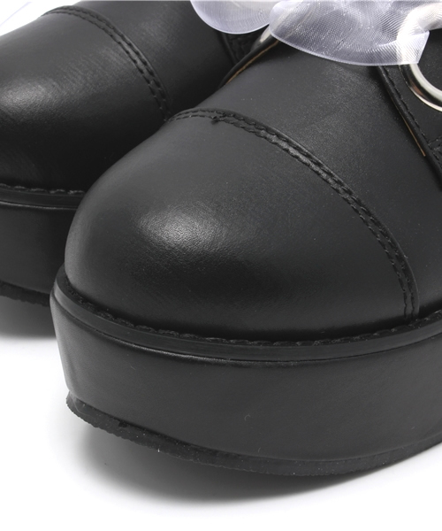 one after another NICE CLAUP（ワンアフターアナザーナイスクラップ）の「【コラボ商品♪ナイスクラップ】オーガン厚底ブーツ（その他シューズ・レディース・シルバー/ブラック/アイボリー・LARGE/SMALL/MEDIUM）」の7枚目の写真