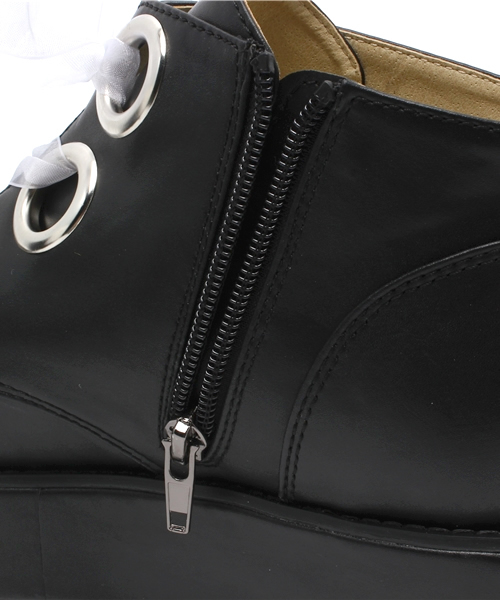 one after another NICE CLAUP（ワンアフターアナザーナイスクラップ）の「【コラボ商品♪ナイスクラップ】オーガン厚底ブーツ（その他シューズ・レディース・シルバー/ブラック/アイボリー・LARGE/SMALL/MEDIUM）」の4枚目の写真