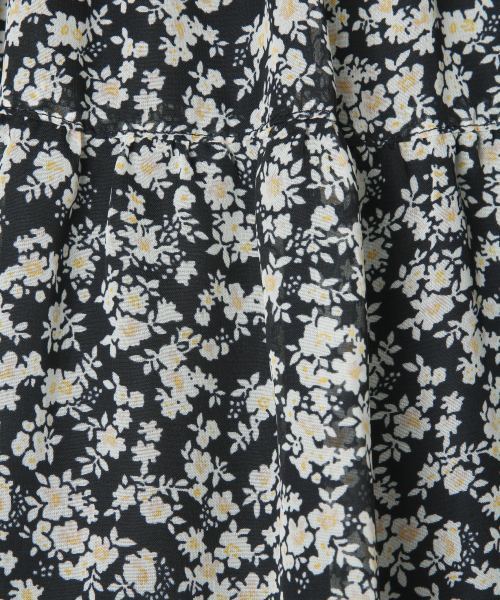 GLOBAL WORK(グローバルワーク)の「【キッズ】プリントシフォンティアードスカート/840089(スカート・キッズ・ネイビー/ホワイト系その他2・LARGE/MEDIUM/SMALL/X-LARGE/XX-LARGE)」の5枚目の写真