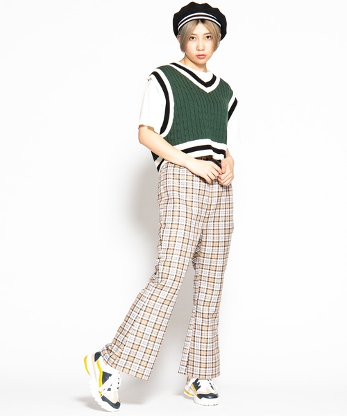 WEGO（ウィゴー）の「WEGO/チルデンベスト（ベスト・レディース・ホワイト/ブラック/ベージュ/パープル/グリーン・FREE）」の18枚目の写真