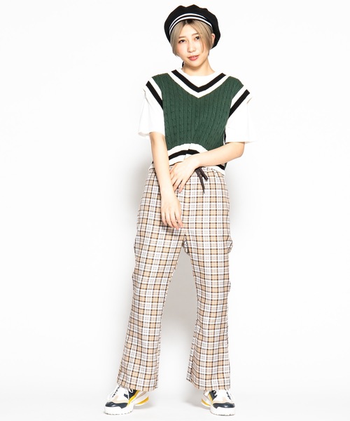 WEGO（ウィゴー）の「WEGO/チルデンベスト（ベスト・レディース・ホワイト/ブラック/ベージュ/パープル/グリーン・FREE）」の14枚目の写真