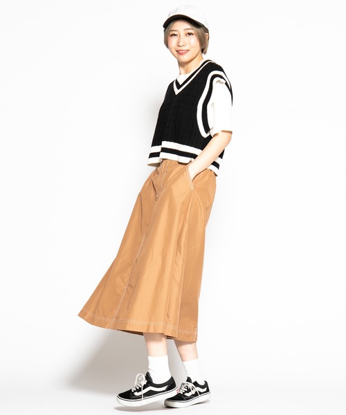 WEGO（ウィゴー）の「WEGO/チルデンベスト（ベスト・レディース・ホワイト/ブラック/ベージュ/パープル/グリーン・FREE）」の13枚目の写真