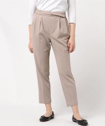ハイストレッチジョーゼットテーパードパンツ
