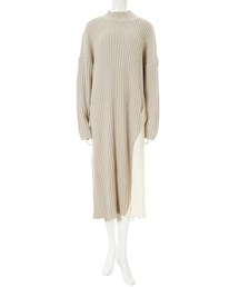 fifth | プリーツドッキングニットワンピース(ワンピース)