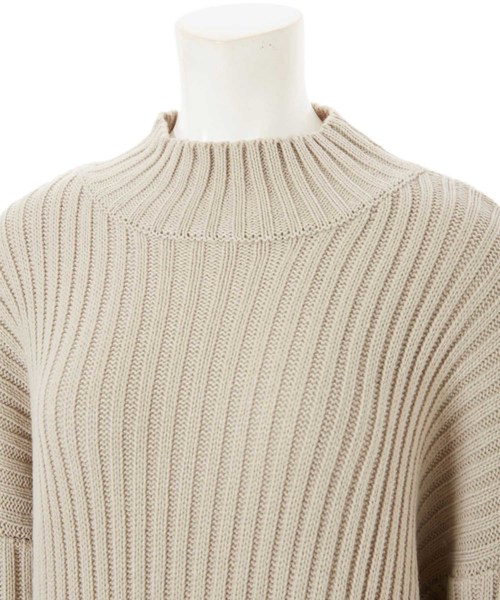 fifth(フィフス)の「プリーツドッキングニットワンピース(ワンピース・レディース・モカ/グレイッシュベージュ・MEDIUM)」の6枚目の写真