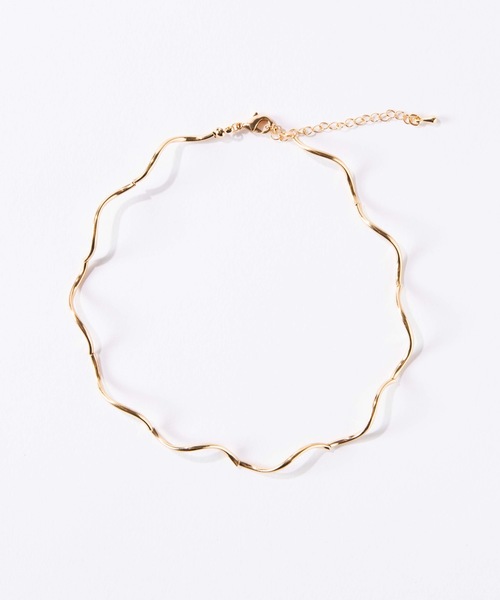 WEGO（ウィゴー）の「WEGO/うねうねメタルチョーカー（ネックレス・レディース・ゴールド/シルバー/その他1/その他2・FREE）」の6枚目の写真