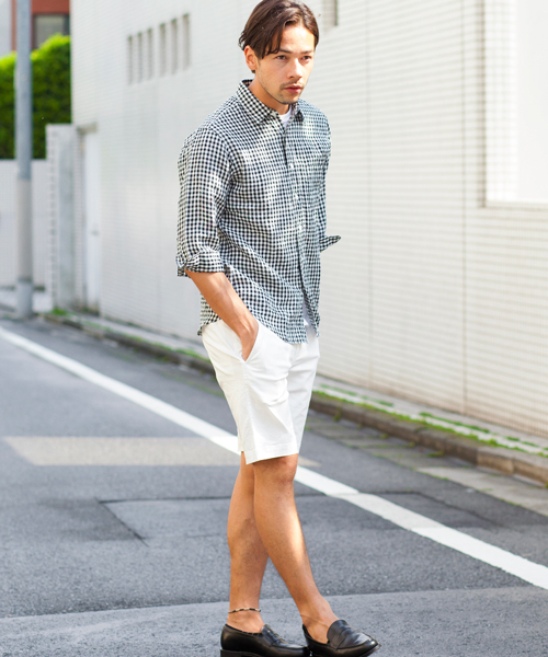 BEAUTY&YOUTH UNITED ARROWS(ビューティーアンドユースユナイテッドアローズ)の「BY チノ ノープリーツ ショーツ(チノパンツ・メンズ・ホワイト/ダークグレー/ネイビー・LARGE/X-LARGE/SMALL/MEDIUM)」の12枚目の写真